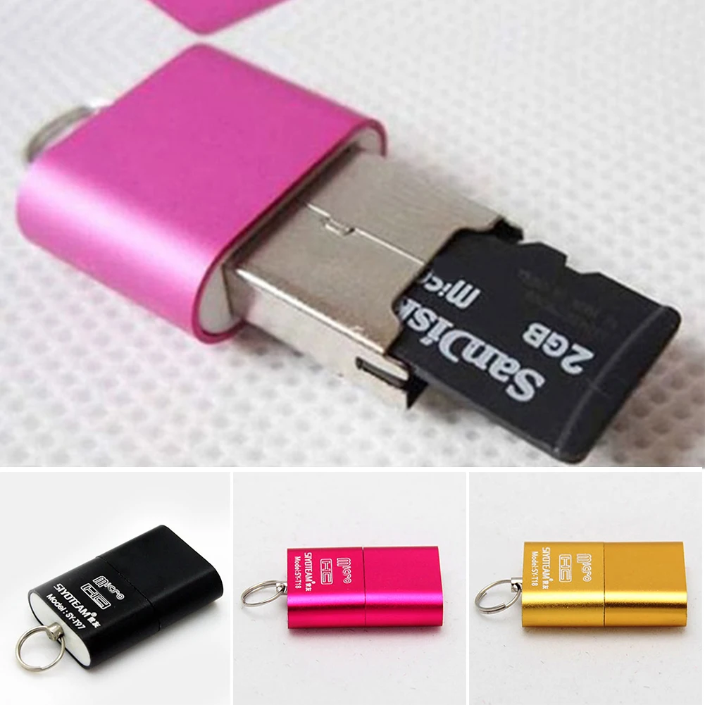 Карты считыватель интерфейс USB Card Reader высокое Скорость USB 2,0 Ultra Small USB для Micro SD TF мобильный карта памяти для телефона