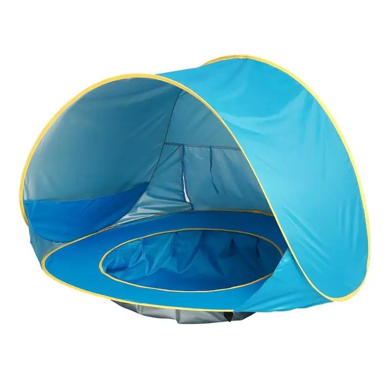 Детская игрушка, игры для детей, Пляжная палатка, портативная складная палатка, открытый бассейн с игровой корзиной, детская складная палатка, бассейн для маленьких детей - Цвет: blue1