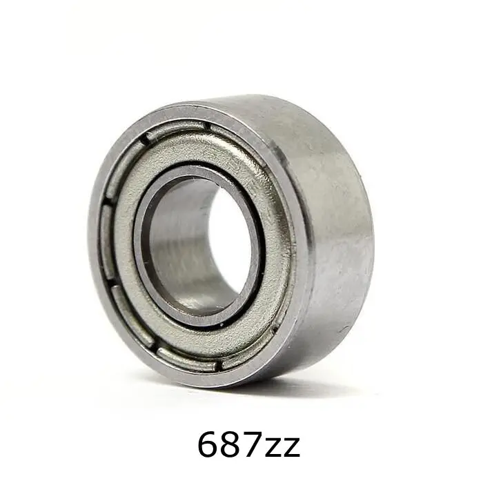 10pcs 7 14 5mm Deep Groove Ball Bearing 687ZZ Bearing Steel Sealed Double Shielded Dustproof for