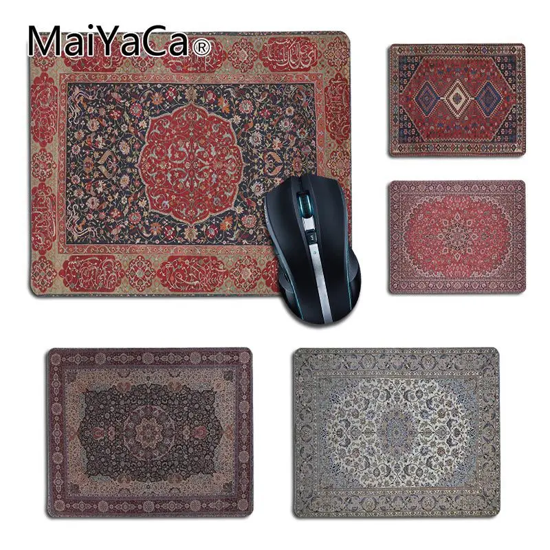 

MaiYaCa Simple Design red Persian Rugs Comfort small Mouse Mat Gamer Mouse pad Pattern Soft gaming Accessories mousepad desk mat