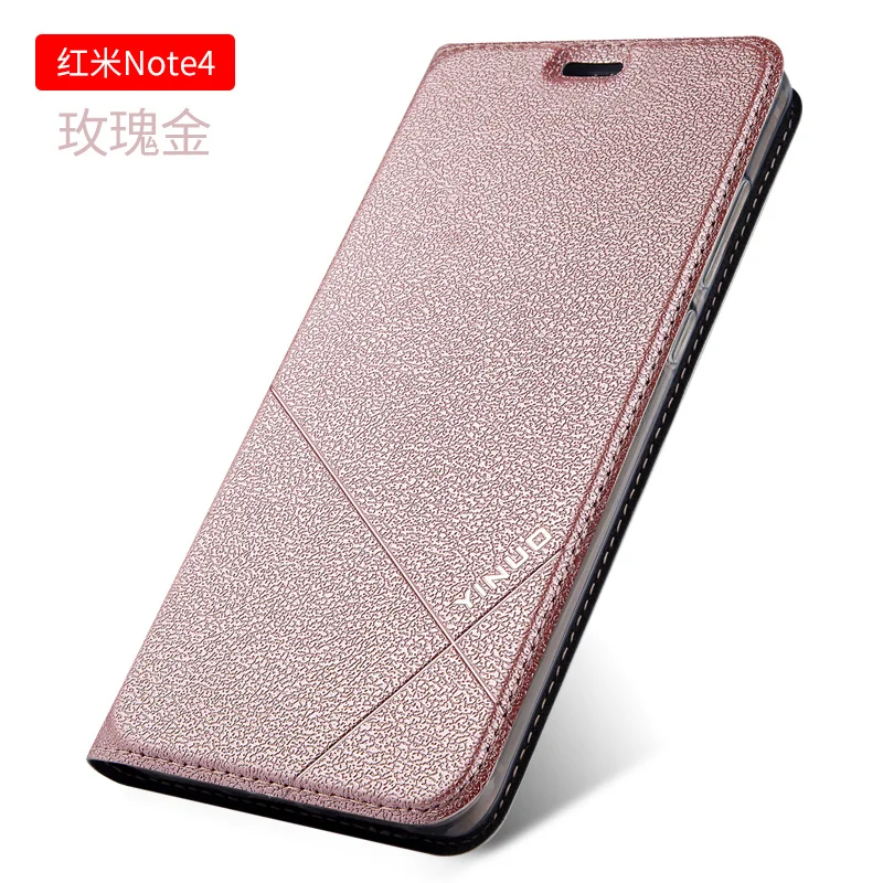Высококачественные роскошные redmi note 4 х чехол кожаный бумажник книга из мягкой