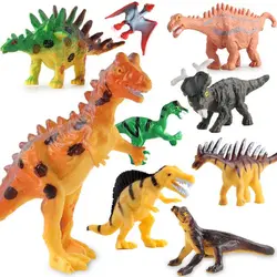 12 шт./лот горячая Распродажа динозавры пластик Модель Дети моделирование животных Динозавр фигурки героев игрушечные лошадки подарок для