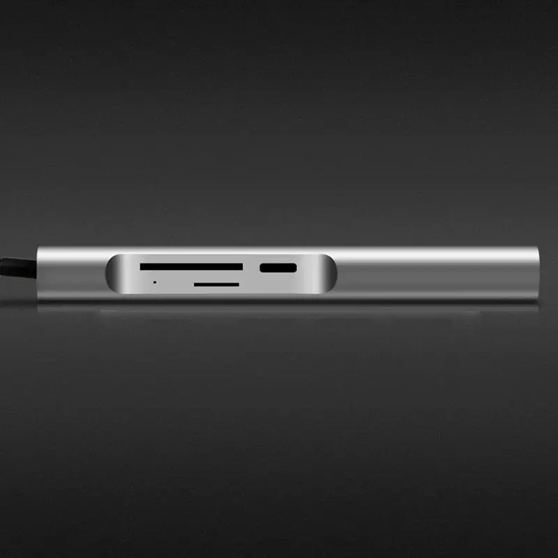 Адаптер usb type C с HDMI выходом для нового MacBook Pro 13 и 15 Дюймов, 5 в 1 многопортовый концентратор с Thunderbolt 3, 4K HDMI, U