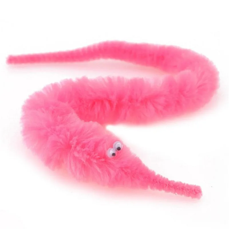 10/6/1 pcs Funny Toys Magic Trick Twisty Fuzzy Worm Kids Cartoon Animals Toys Bile Pussy Mr Fuzzy Street Dolls Blister Card