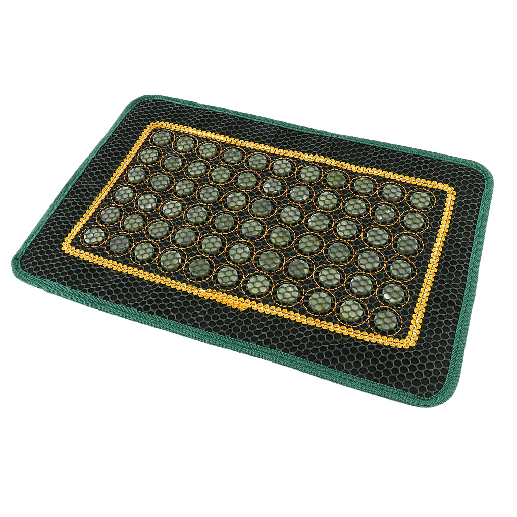 Natural Jade Stone Cool Summer Pillow Cover Chair Seat Massage Pad Cover