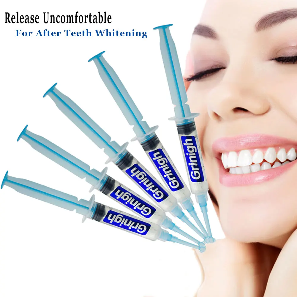 teeth tooth gel whitening treatment dental desensitizing sensitivity remineralization syringe syringes alleviate 5ml wholesale beauty health