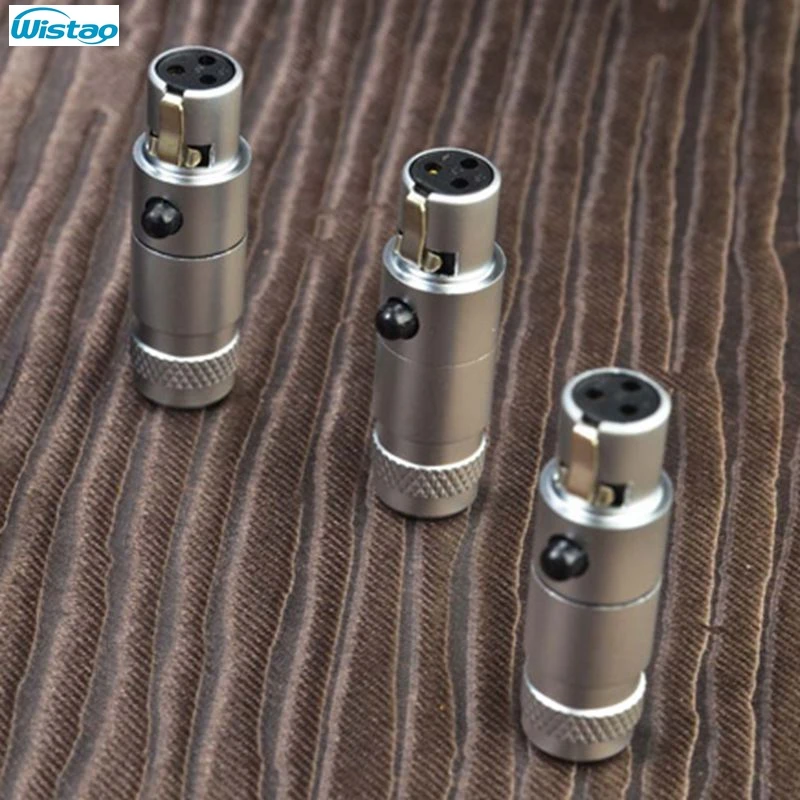 

MINI XLR Female Cannon Connector 3-PinsLittle Bee/W MPS Gold Plated Ph Bronze for Microphone K701 K702 Headphone HIFI Audio