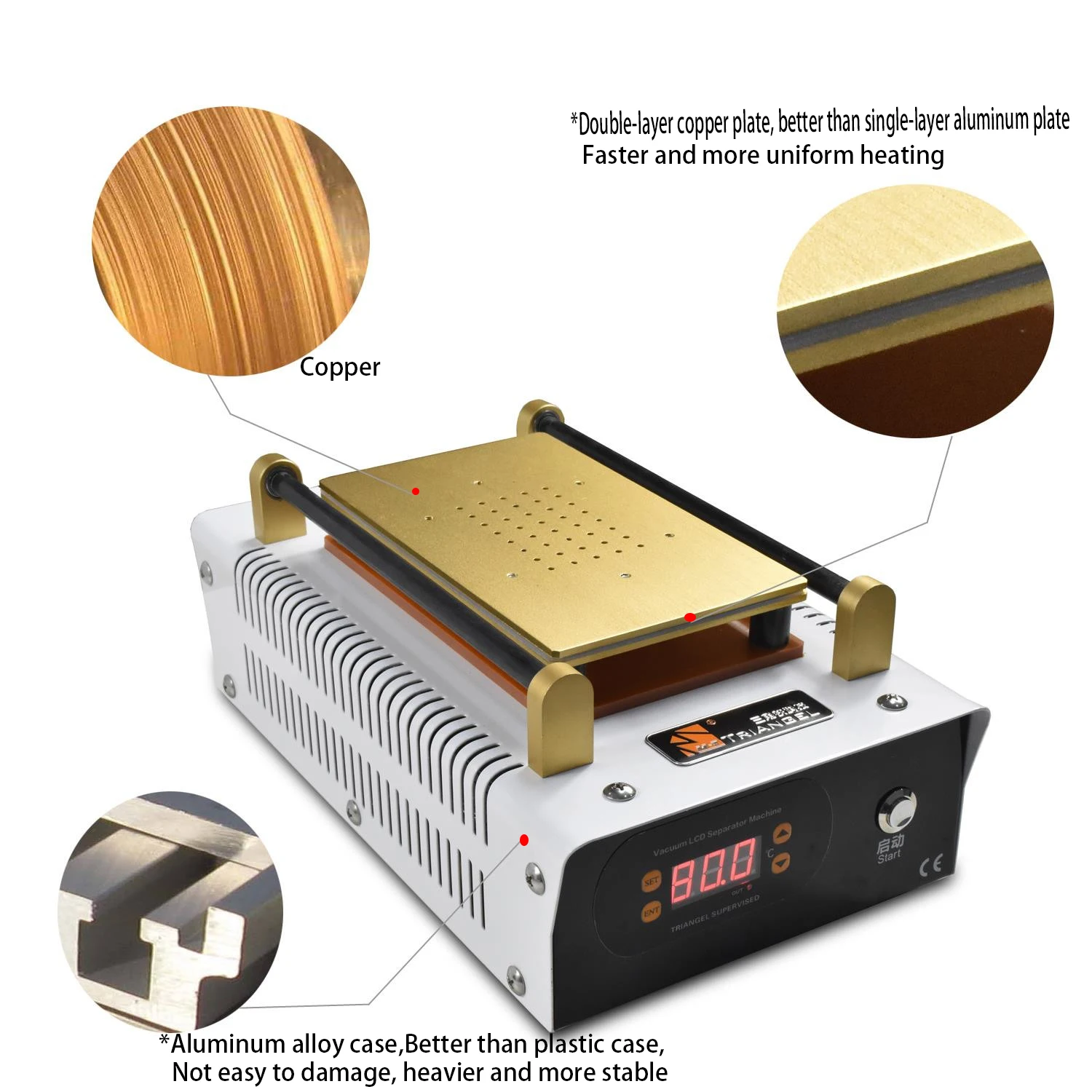  LCD Separator Bubble Remove Machine OCA Build-in Pump Vacuum Laminating Screen Repair Machine Kit F