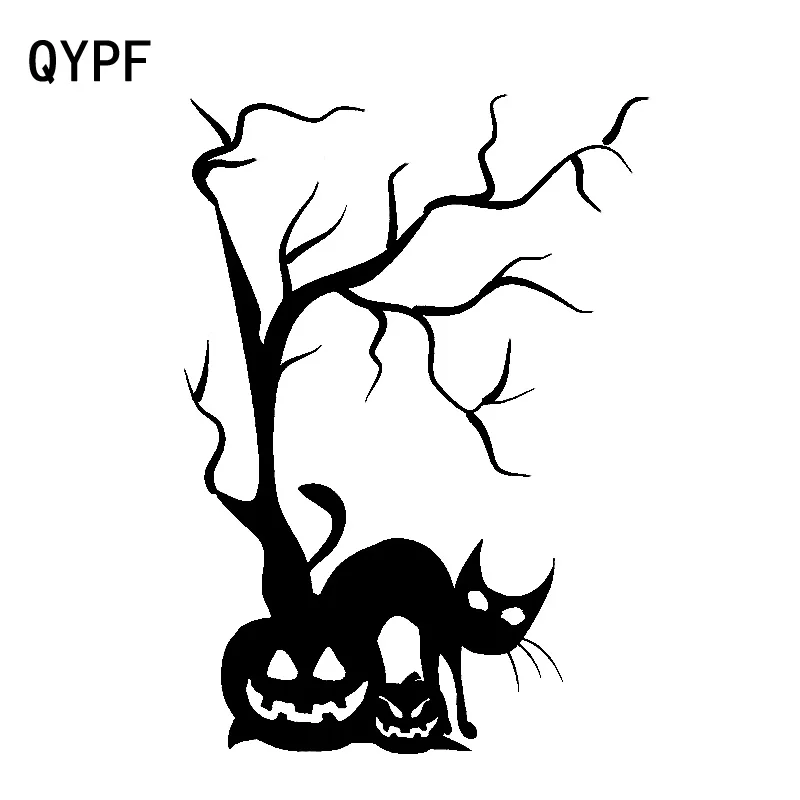 

QYPF 11.5cm*16.3cm Light Translucent Withered Vine Tree Delicate Vinyl Car Sticker Cartoon Window Decal C18-0462