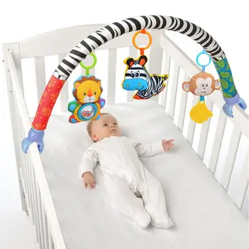 

Toys for Baby Soft Infant Crib Bed Stroller Rattles Toy Cartoon Hanging Bell Newborn Plush Educational Baby Toys 0-36 Months