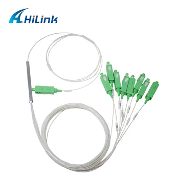 

Free shipping! Passive Network Mini Steel pipe SC/APC Singlemode Fiber Optical FTTH 1x8 PLC Splitter FBT Coupler