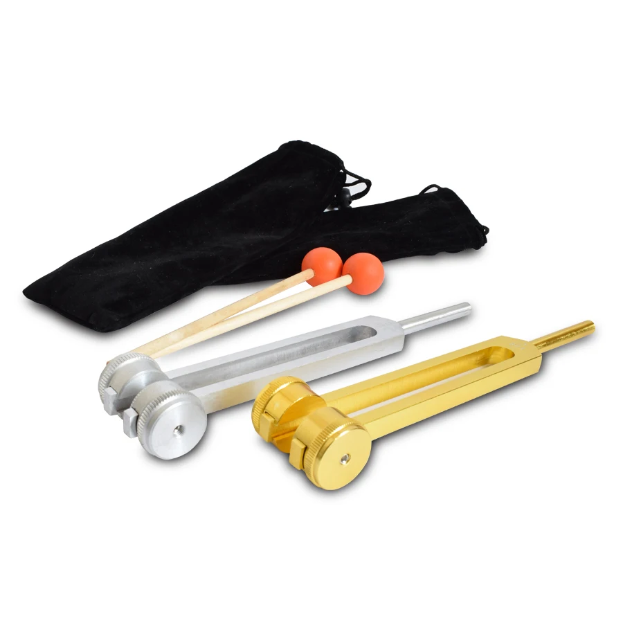 128Hz Frequency Neural tuning mining ear Tuners testing fork aluminum test Equipment Mallet Striking Hammer gold Ear massager |