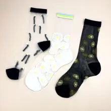 SP& CITY/2 пары, летние женские тонкие кружевные носки с цветочным рисунком, винтажные женские короткие носки с феями для девушек, тонкие шикарные носки для колледжа