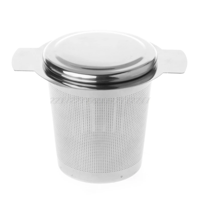 

1Pc Reusable Stainless Steel Tea Infuser Basket Fine Mesh Strainer 2 Handles My16 19 Dropship