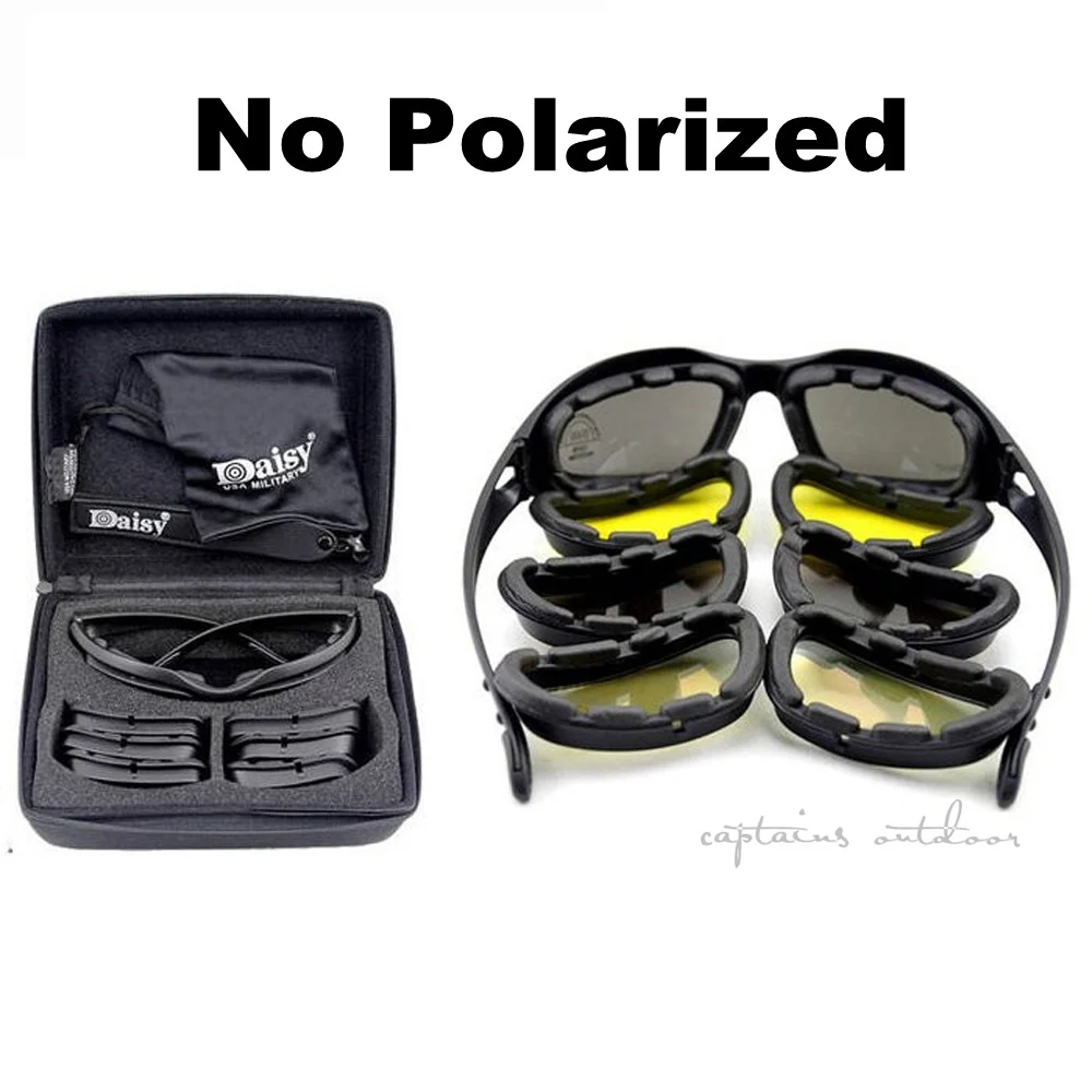 Пустынные солнцезащитные очки тактические охотничьи защитные очки для занятий спортом на улице страйкбол очки UV400 очки - Цвет: no polarized