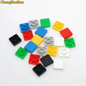 

ChengHaoRan 7 color each 10pcs (70pcs) A14 Short Feet Square Switch Cap Match with 10*10mm Switch Cover