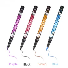 4 цвета карандаш для подводки глаз водостойкий Профессиональный жидкий стойкий косметический карандаш для подводки глаз Черный Гладкий макияж инструменты