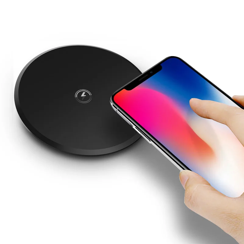 Беспроводное зарядное устройство Qi для iPhone X/XS Max XR 8 Plus заметная быстрая