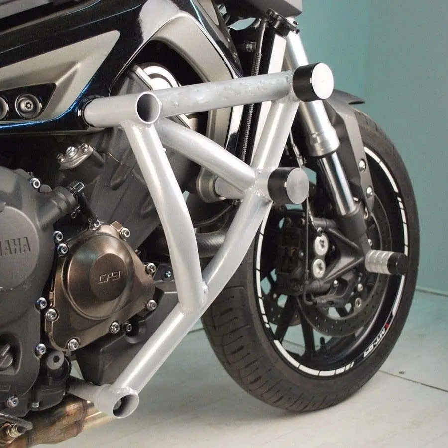 2Pcs Stunt Cage Engine Guard Crash bar Cover Protector for Yamaha MT FZ