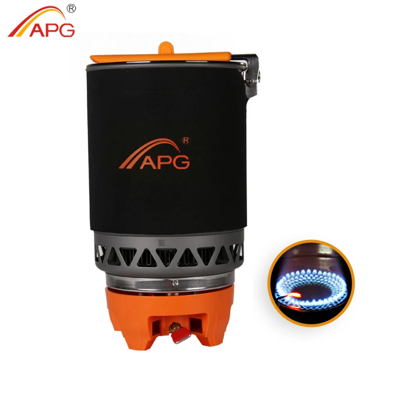 

APG Portable Camping Gas Burners 1600ML System Camping Flueless Gas Stove Cooking System