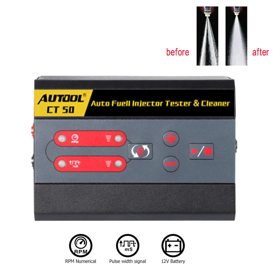 

TLXC CT50 Car Fuel Injector Cleaning Machine Automotive Diesel Gas Injectors Nozzles Cleaner Tester Fuel Pump Pressure Test