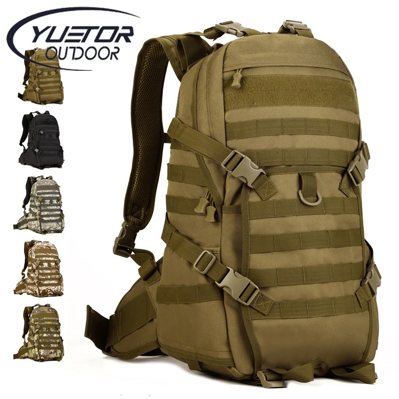YUETOR Outdoor Camping Camouflage Climbing Bag Black TAD Military Rucksack Mochila Militar font b Tactical b