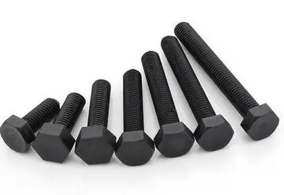 5 pcs M12 x 20mm 50mm Hitam Hex Baut Hex Kepala Baut 