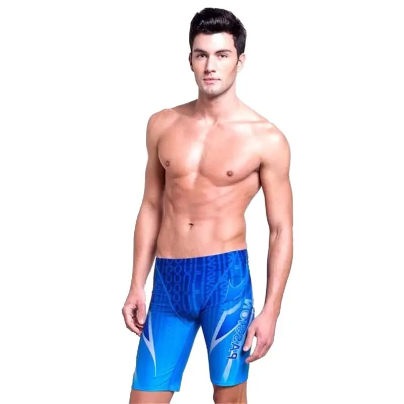 

2019 Bather Pool Men Swimwear Arena Sunga Trunks Large Size Swim Bathing Sport Surf Suit Shorts Swimsuit Tight Beach Wear Blue