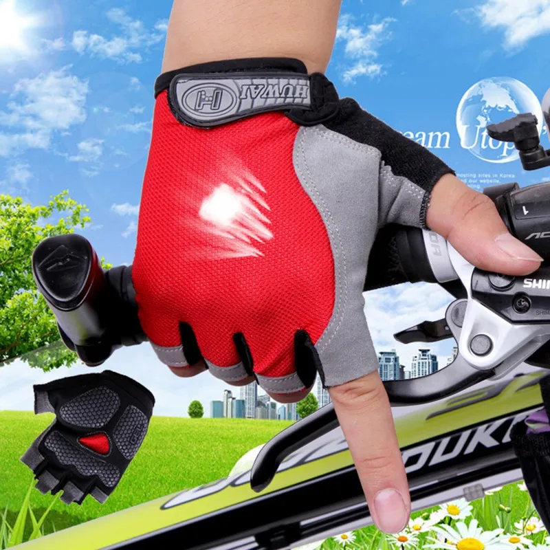 Summer Semi Fingered Thin Mesh Breathable Fishing Gloves Men Outdoor
