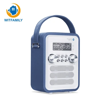 

Hot High-quality Bluetooth FM Radio Hands-free Calls Desktop Alarm Clock Card Portable Mini Wireless Stereo Player Subwoofer