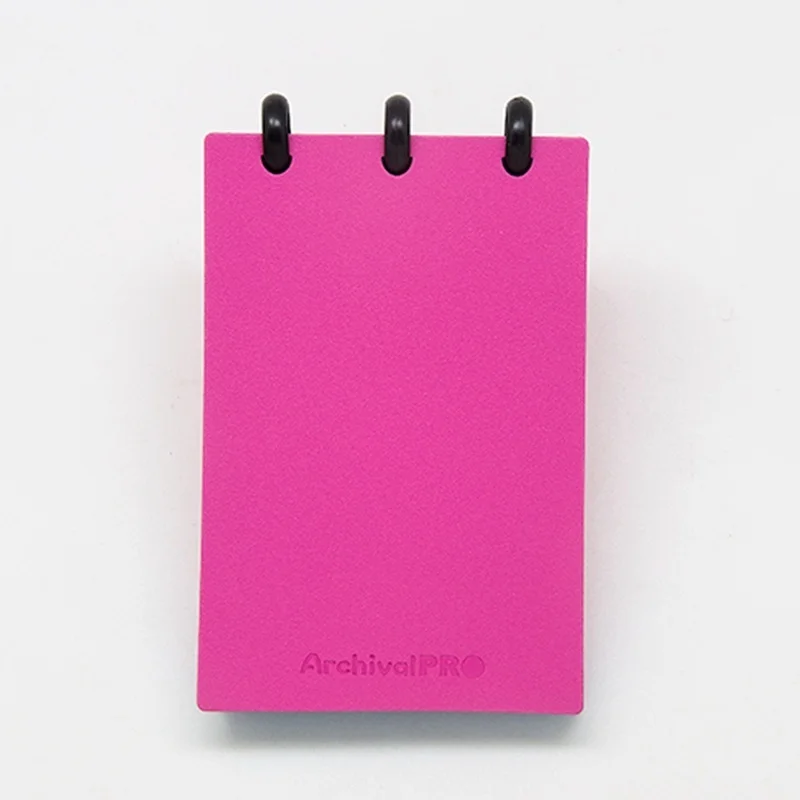 Мини блокнот формата A7. мода портативный книга сообщений обратно в школу канцелярские кольца ноутбук - Цвет: Розовый