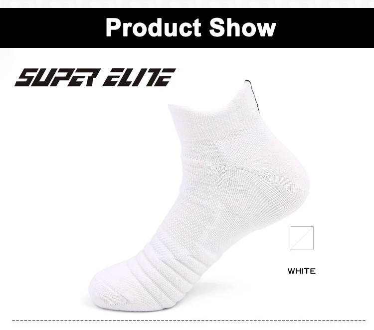 Мужские спортивные носки, впитывающие пот, нескользящие носки для бега, носки-башмачки, Короткие Элитные баскетбольные носки для мужчин