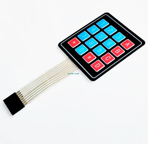 

1*2 3 4 5 Key Button Membrane Switch 3*4 4X5 Matrix Array Keyboard 1X6 Keypad with LED Control Panel Pad DIY Kit For Arduino