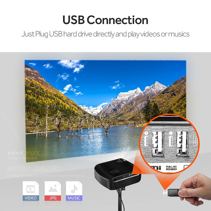 VIVIBRIGHT светодиодный проектор F10, Android 7,1, wifi Bluetooth, новейший мини-проектор, поддержка Full HD 3D, 2800 люмен, HDMI лазерный ТВ