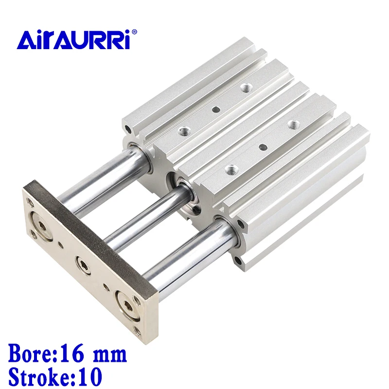 

MGPM MGPL Bore 16mm stroke 10mm compact Guide Slide bearing Cylinder and ball bushing MGP Guide rod thin SMC type