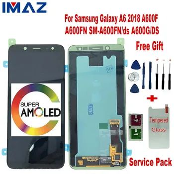 

IMAZ Orignal SUPER AMOLED LCD For Samsung A6 2018 A600F A600FN LCD For Samsung A6 2018 Display Touch Screen Digitizer Assembly