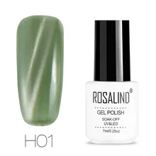 ROSALIND отмачиваемый лак для Ногтей Сияющий 3D глаз хамелеона кота Магнитный Гелевый лак градиент Звездное УФ-гель для ногтей лак дропшиппинг