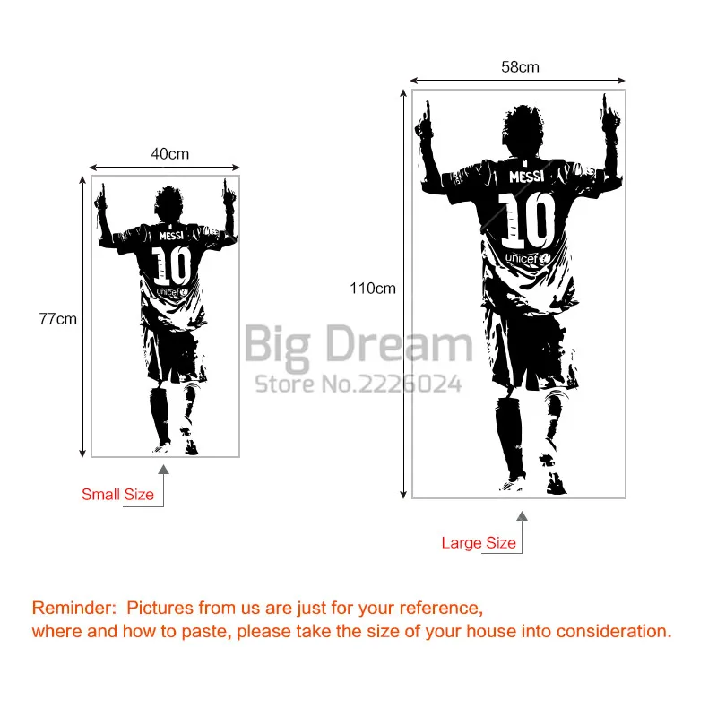 Дизайн, Лионель Месси, рисунок, наклейка на стену, винил, сделай сам, домашний декор, футбол, наклейки "Звезды", футбол, спортсмены для детской комнаты