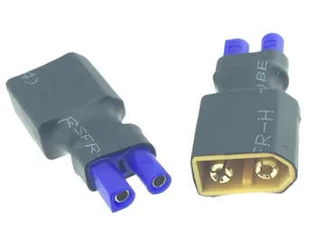 

1pce XT60 XT-60 Male to EC2 Female No wire adapter for RC lipo battery Charger connector