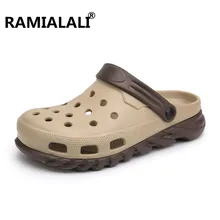 Большие размеры 45; летние мужские повседневные сандалии; шлепанцы; дышащие пляжные сандалии; сандалии на плоской подошве; zapatos hombre