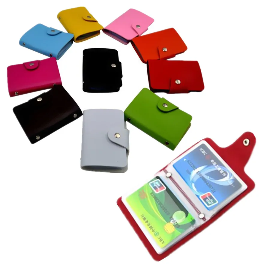 

2019 New Fashion Men Women PU Leather Korean Bag Pickup Solid Color Credit Card Holder Pocket Portable Mini Change Purse