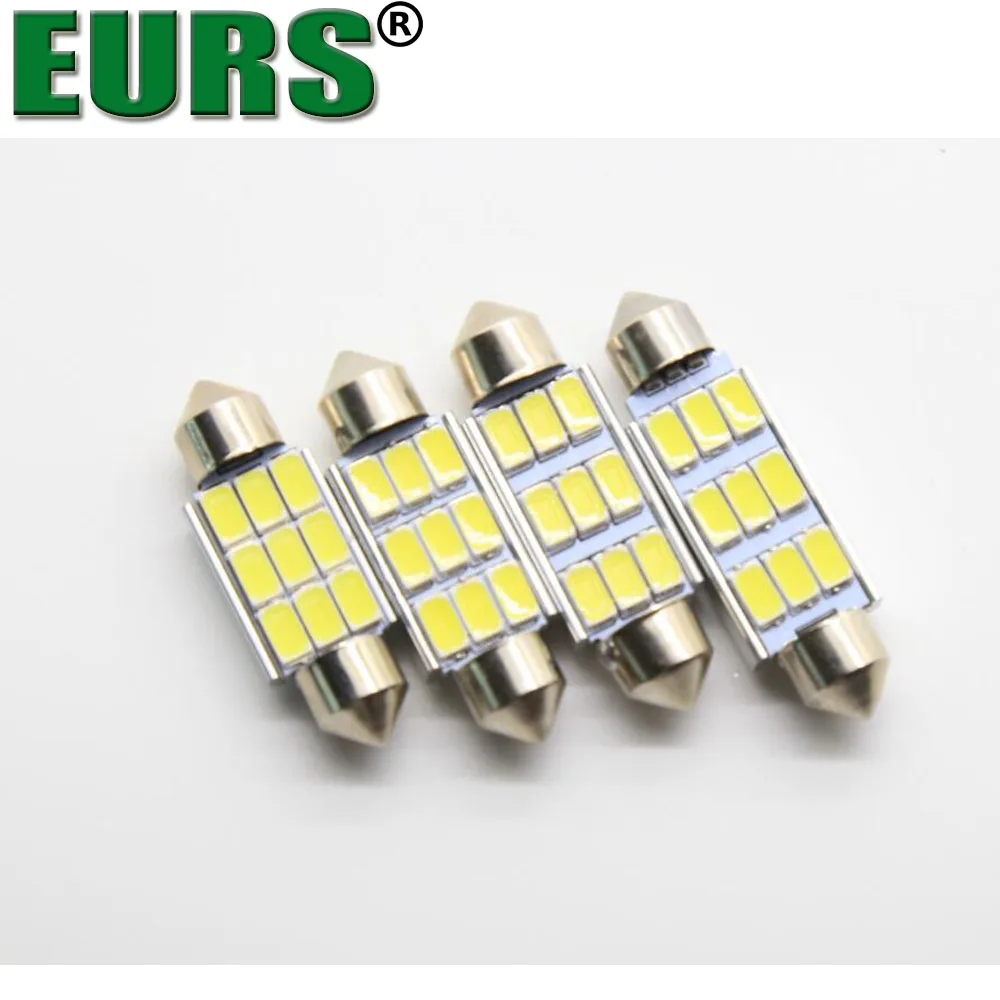 EURS 10 шт. 36 мм 39 42 C5W C10W 9 SMD 5630 5730 светодиодный CANBUS без ошибок мотоциклетный