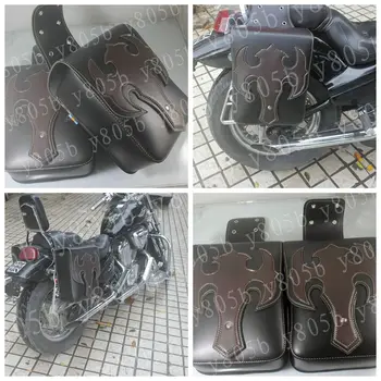 

Motorcycle Side Bag Saddle Bags For Fit Sportster XL883 1200 Dyna Wide Glide Bobber Road Kings Electra Glide Softail