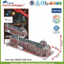 Новинка 3d головоломка станция марунучи блдг.(Япония) Взрослые головоломки самодельная Бумажная модель обучения и образования