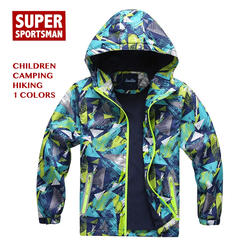 

Children Outdoor Hiking Windbreaker Softshell Kids Fleece Waterproof Jackets Baby Boy Winter Coat Toddler Girl Camping Outerwear