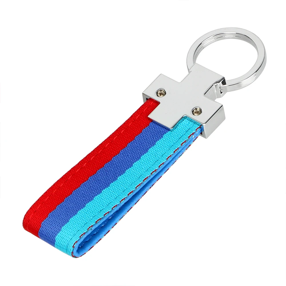 FORAUTO Outdoor Sport Styling Car Key Ring Italy Germany Flag Keychain Universal Holiday Gift Car Accessories Metal and Cloth - Название цвета: A Type