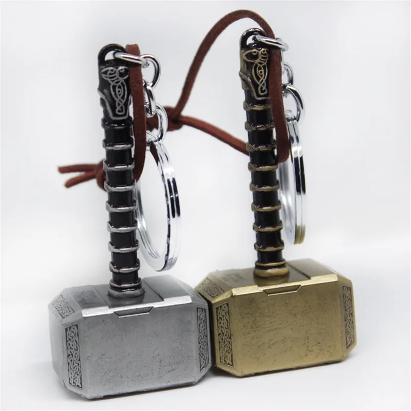 

Avengers Thor Mjolnir Hammer Metal Key Chains Cosplay Keychain Keyring