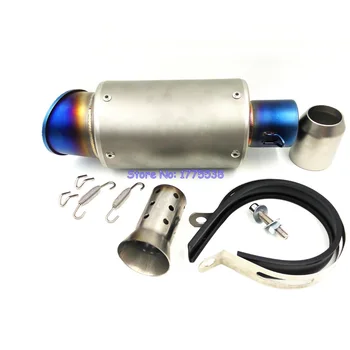 

2 inch Inlet Universal Motorcycle Exhaust Pipe Escape with Removable DB Killer