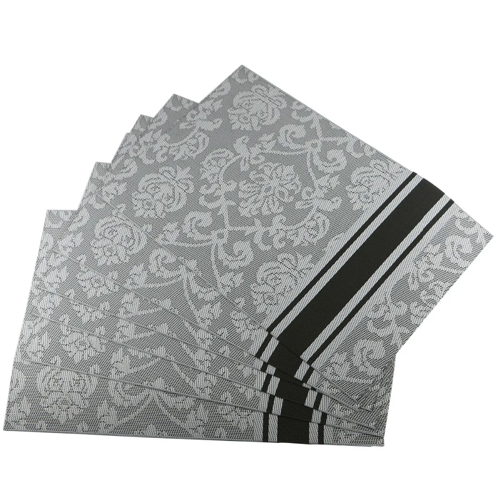 4pcs/set pvc placemat dining table mats set de table bowl pad napkin dining table tray mat coasters kids table set