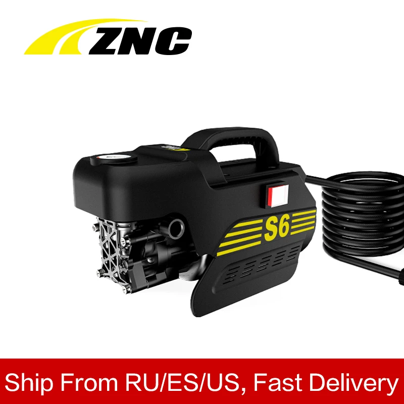 

ZNC High Electric Pressure Car Washer High FLow 7LPM Self Suction Cleaning Self Suction Cleaning Machine High Pressure Gun Z6